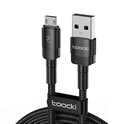 Cabo USB-A x Micro USB 2.4A Nylon 1m Toocki TQ-X12