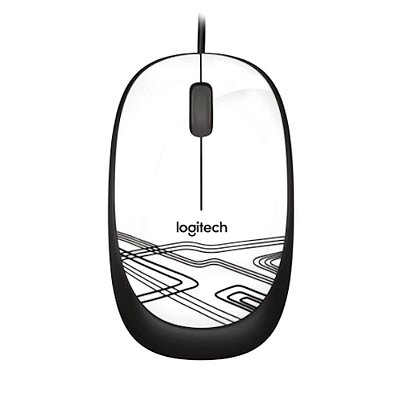 Mouse Óptico USB 1000 DPI Branco Logitech M105