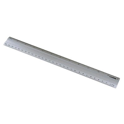 Régua de Alumínio 30cm 12" Lapispel 800374