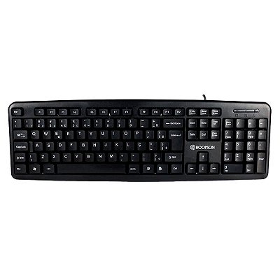 Teclado Básico Home Office USB ABNT2 Preto Hoopson TPC-058