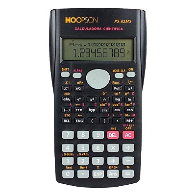 Calculadora Científica 240 Funções Preta Hoopson PS-82MS