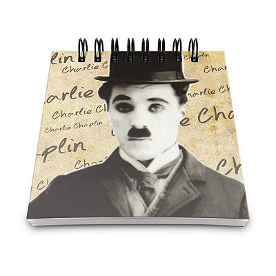 Bloco de Anotações 60 Folhas Charlie Chaplin Yaay! BLO042