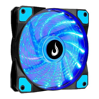 Cooler Fan 120mm 12cm LED Azul Rise Mode RM-WN-01-BB