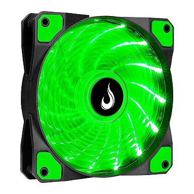 Cooler Fan 120mm 12cm LED Verde Rise Mode RM-WN-01-BG