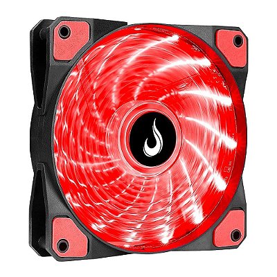 Cooler Fan 120mm 12cm LED Vermelho Rise Mode RM-WN-01-BR