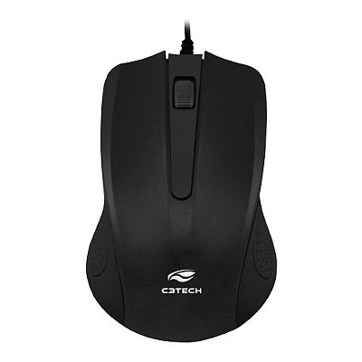 Mouse Óptico USB 1000 DPI Preto C3Tech MS-20BK