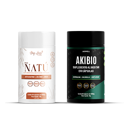 Kit Limpeza Facial Antioxidante 01 Pele Natú + 01 Akibio