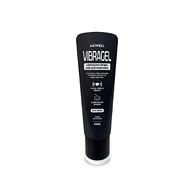 VibraGel 50ml Lubrificante Íntimo Ação Vibratória Sabor Tutti Frutti