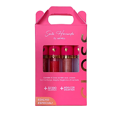 Kit Gloss Harmonia das Cores S.H. - 4 Cores