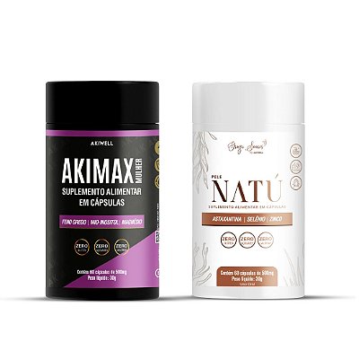 Kit Beleza & Prazer Feminino - 01 Pele Natú e 01 Akimax Mulher