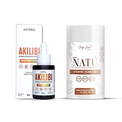 Kit Desejo em Equilíbrio - 01 Suplemento Natú + 01 Akilibi