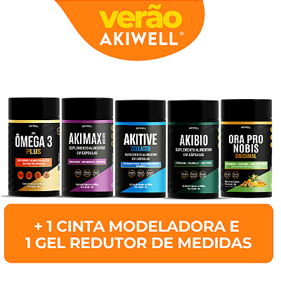 Kit Verão Mulher + Brinde Cinta Modelora e Gel Redutor