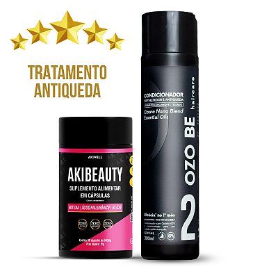Kit Antiqueda Feminino 01 Condicionador Ozo Be + 01 Akimax Hair BRINDE