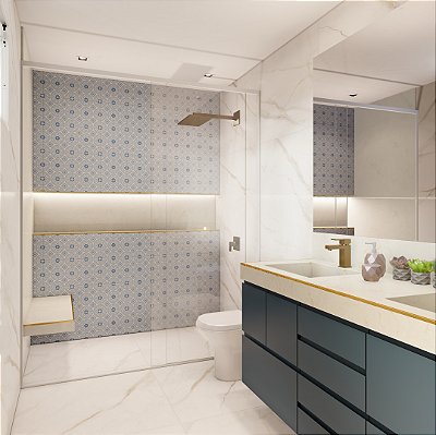 Perfil Quadrado Inox Dourado para Acabamento de Cantos em Porcelanatos e Azulejos