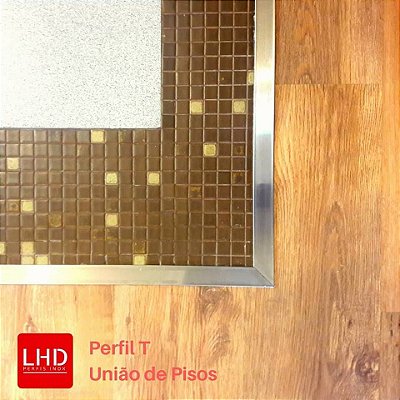 Perfil T Inox para Acabamento de vãos entre Pisos