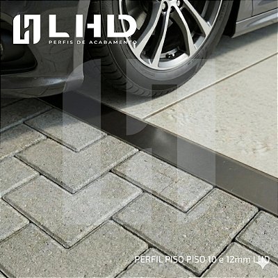 Perfil Piso Piso em Aço Inox 304 – Acabamento de Borda para Garagem e Piso Sobre Piso