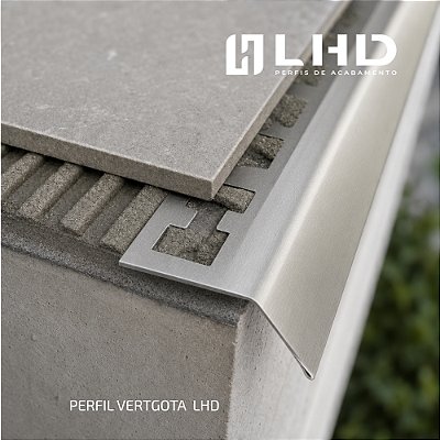 Perfil Gotejamento Vertgota Inox 304 / 316 L2 H20 C2980 mm