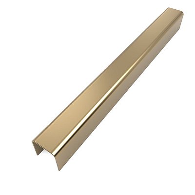 Perfil Listelo Inox Bronze para Faixas Decorativas em Paredes