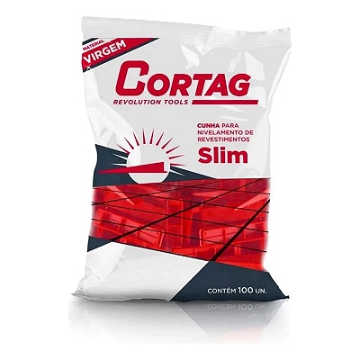 Cunha Niveladora Slim Pacote 100 unidades Cortag