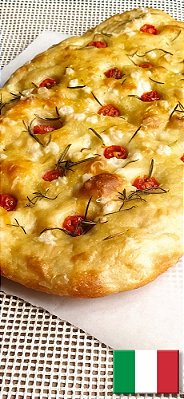 Focaccia - longa fermentação (ITÁLIA)