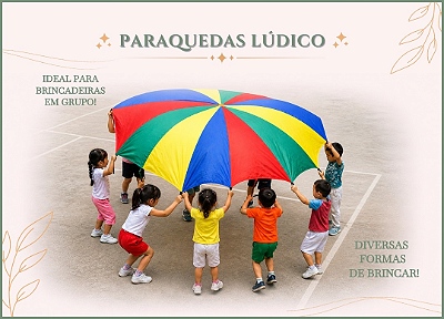 Banner paraquedas lúdico fashion toys
