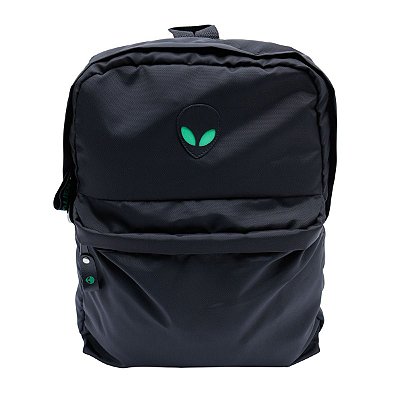 Mochila Alien black green com suporte para Notebook