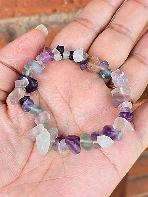 Pulseira de Fluorita Cascalho