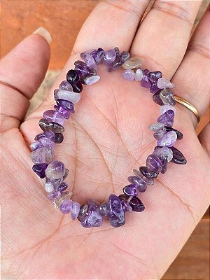 Pulseira de Ametista Cascalho