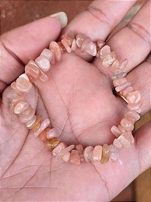 Pulseira de Pedra do Sol Natural Cascalho
