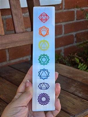Placa de Selenita 7 Chakras