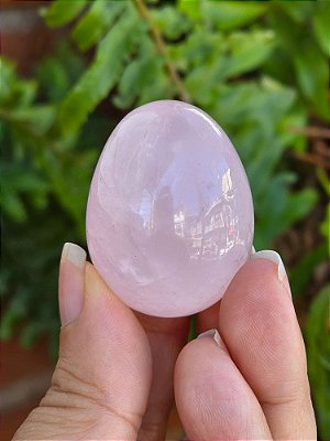 Ovo de Quartzo Rosa - Tamanho M - Cod. 314