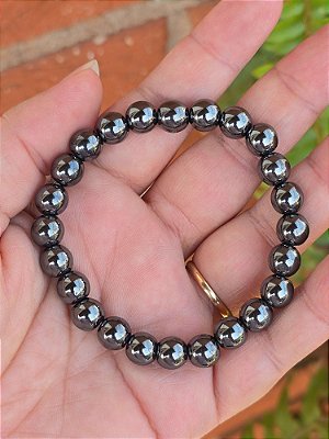 Pulseira de Hematita Esfera