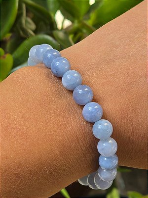 Pulseira de Água Marinha Esfera