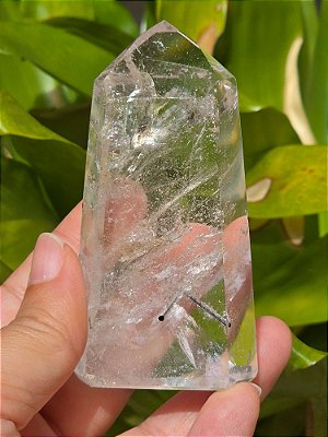 Gerador de Quartzo Nebulosa com Inclusão de Grafite - Cod. PTA 142