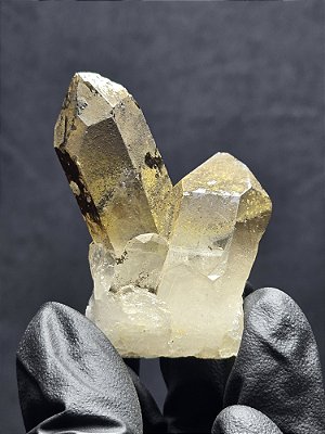 Drusa de Quartzo Tangerina Gêmeos Tântricos Elo do Tempo Futuro Autocurado - Cod. DRU 441