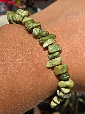 Pulseira de Serpentina Cascalho