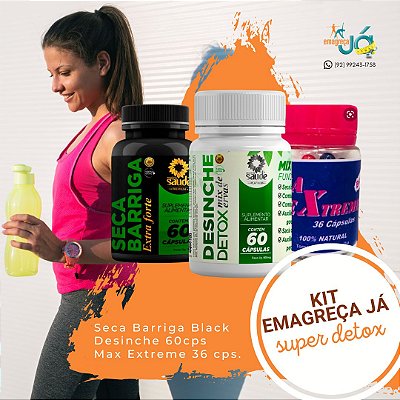 SUPER KIT DETOX COM MODERADOR DE APETITE