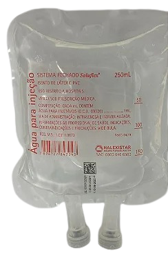 Água para injeção 250ml Halex Star - Bolsa trilaminada