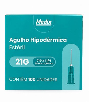 AGULHA 30X8 - VERDE - CX C 100