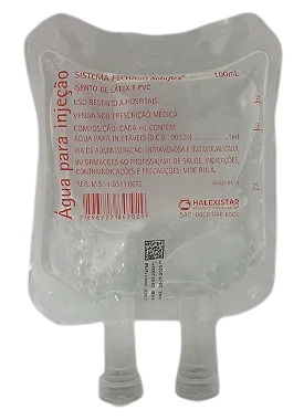 Água para injeção 100ml Halex Star - Bolsa trilaminada