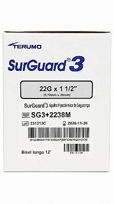 Agulhas SG3 Terumo - Caixa com 100 unidades - 2238 - 38x0,70mm