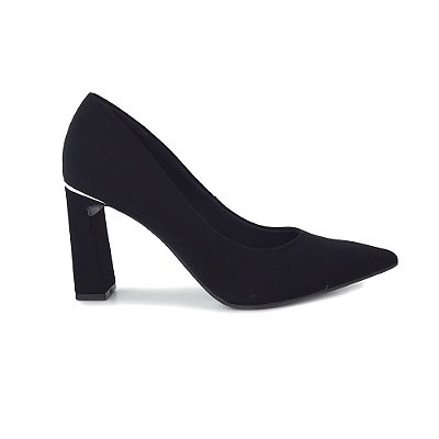 Sapato Feminino Via Marte Nobuck Preto - 22-3601-01