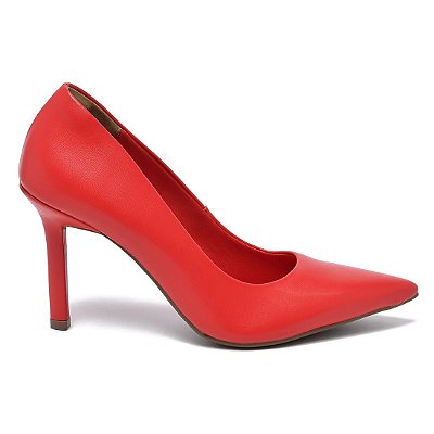Sapato Feminino Via Marte Campari Vermelho - 22-4401