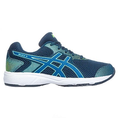 Tênis Infantil Masculino Asics Buzz 4 Mako Blue Ice 1014A163