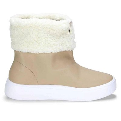 Bota Feminina Piccadilly CB Off White S018010-6