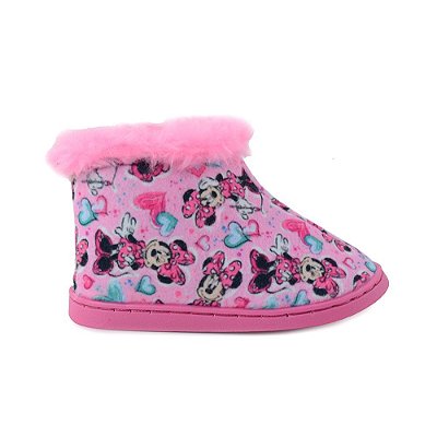 Pantufa Infantil Specht com Zíper Minnie Rosa 1026