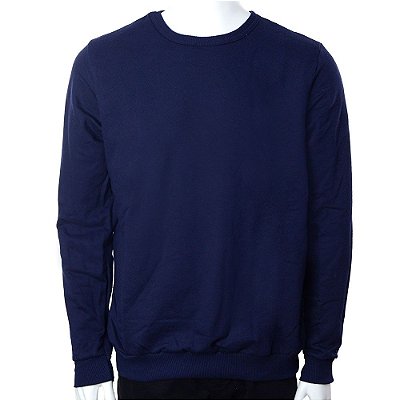 Blusa Masculina Fico Moletom Azul Marinho - 00830