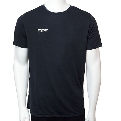 Camiseta Masculina Topper Fut Classic Preta - 4319004