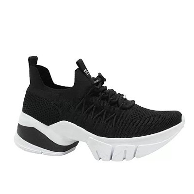 Tênis Feminino Ramarim Knit Flow Preto - 2280