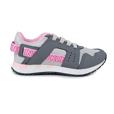 Tênis Infantil Feminino Klin Walk Cinza Gelo - 2160